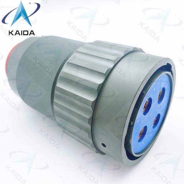 Y50DX Series Circular Electrical Connector Aluminum Olive Green Cadmium Plug 4 Contacts Y50DXD4-04TK5NL2