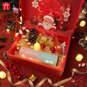Custom Printed Christmas Packaging Fancy Cardboard Gift Boxes With Inserts