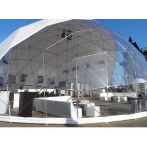 White PVC Tarpaulin Event Dome Tent With Panoramic Windows