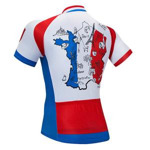 France Flag 140 Gsm Moisture Wicking Cycling Sports Clothing