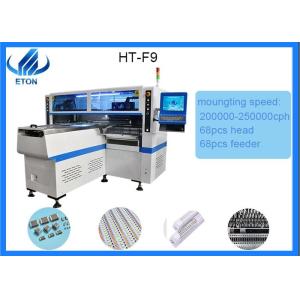 SMT picking and place machine for LED light with 68pcs head and 68 pcs feeder