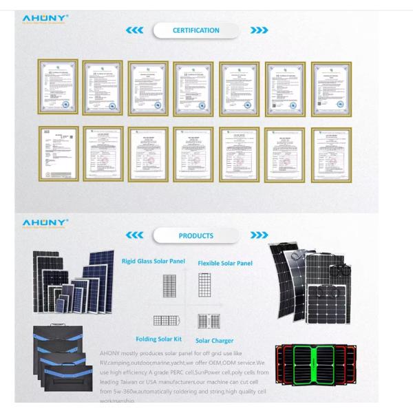 Sunpower Foldable Solar Panel 60W 100W Options Portable IBC Monocrystalline Cells Power Station Charger Kit