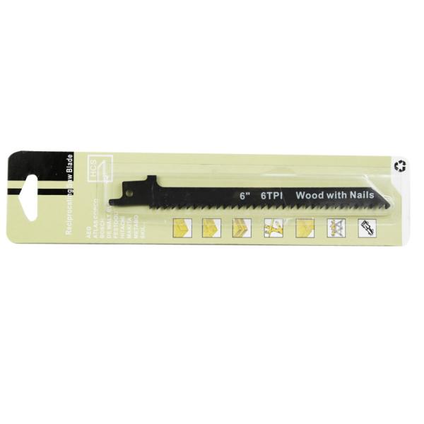 Reciprocating saw blade WD606B 150mm 6T for wood with nails materials