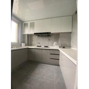 Modern Kitchen Cabinet with Melamine Plywood Customizable Design