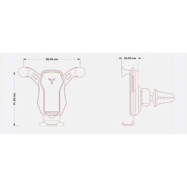 Car Mount Phone Holder Automatic Locking Universal Air Vent GPS Cell Phone Holder for Car for iPhone X/8/7/7P/6s/6P/5S