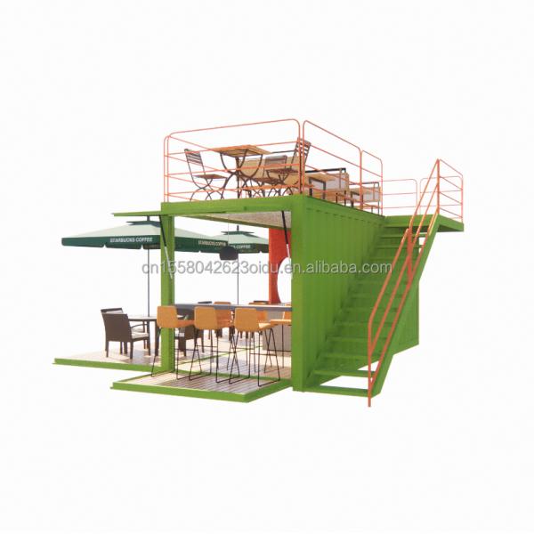 Galvanized Steel Square Tubes 20ft Luxury Container Room for Coffee Shop Guard Room Office Bar and Family Bar Producer