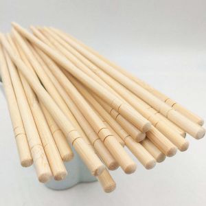 Polished Smooth Insect-resistant Round Bamboo Chopsticks Disposable Eco-friendly