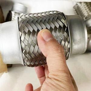 Quality Id 40mm Braided Bellows Stainless Steel Exhaust Parts With 1.2mm Welded Pipe for sale