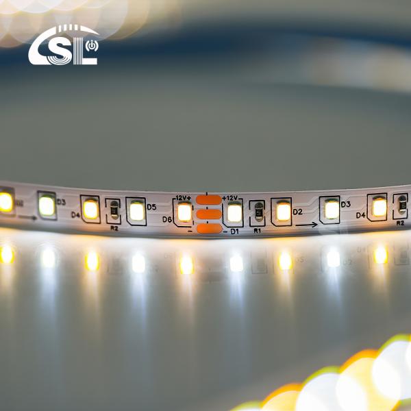 Indoor Decoration High Brightness 12v24v 10mm 120leds 3000K-6500K CCT Flexible Dual Color COB Led Strip Light
