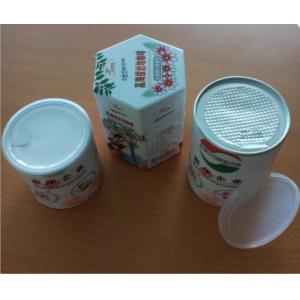Round Nutrition Foods Airproof Paper Composite tube Cans , Paper canister