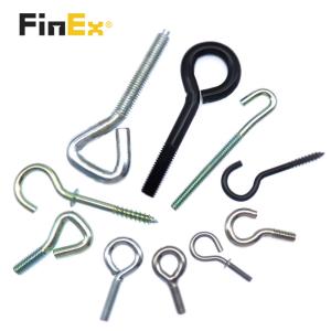 Zinc Plated Finish Brass Eyelet Screws customizable With Length 500mm