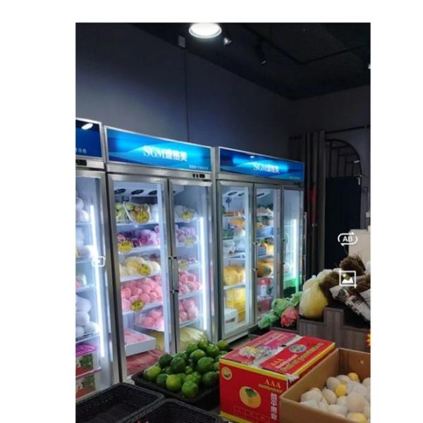 Buy 220V Fruit And Vegetable Display Refrigerator Cooler Customized Service at wholesale prices