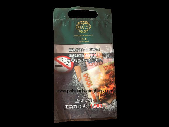 Buy OPP LDPE Laminated Cigar Plastic Bags With Hand Hole at wholesale prices