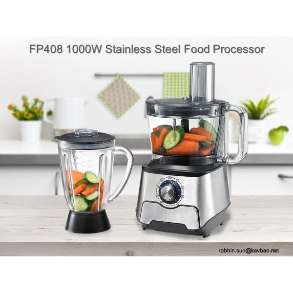 Buy CE RHOS LFGB Certificated FP408 Stainless Steel Food processor at wholesale prices