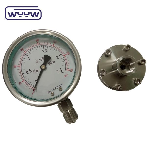 Buy all stainless steel diaphragm seal pressure gauge manometer at wholesale prices
