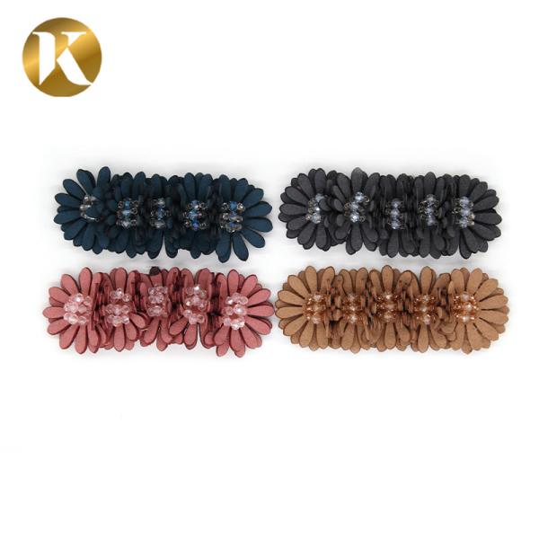 Buy Handicrafts Chrysanthemum Crystal Shoe Buckles With SGS Certification at wholesale prices