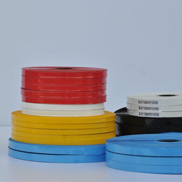 8*1000 9*1000, 10*1000 hot stamping machine thermal transfer cable ribbon PP / PE tube white foil ribbon