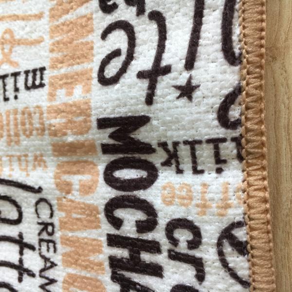 coffee colored single side printed high quality kitchen towels clean wipes