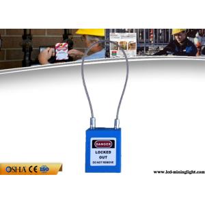 China Customized Insulation Stainless Steel Cable Safety Lockout Padlocks on sale