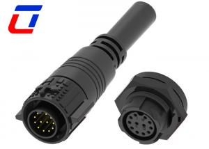 China M19 12 Pin Waterproof Outdoor Wire Connectors Plug Socket For Signal Connection on sale