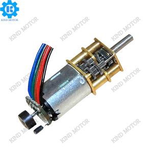 Silent micro 12v dc gear motor high torque 80 rpm with encoder