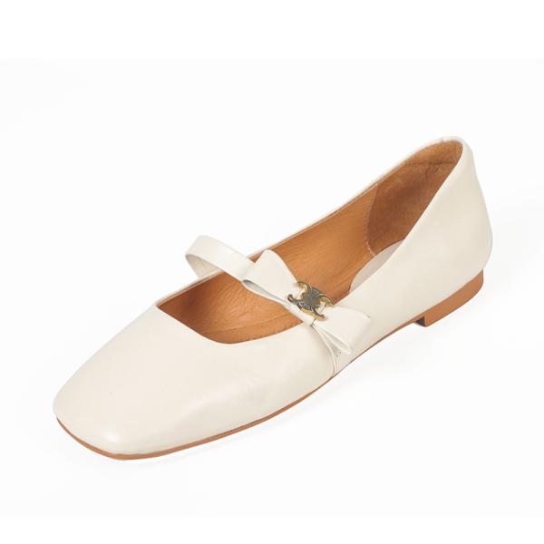 Buy HZM009 Single Shoes Women Ladies Fashion Single Shoes Square Head Shallow Mouth Fashion All-Match Single Shoes One Pedal at wholesale prices