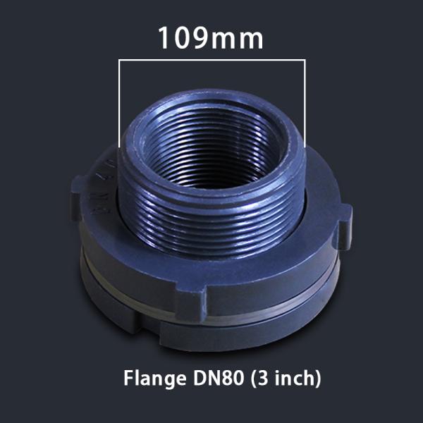 DN15-DN80 Garden Water Tank Plastic PVC Valve Fittings Adapter with Flange Connection