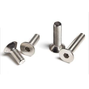 Quality Din7991 A2-70 Stainless Steel 304 Bolt M4 M5 M6 M8 Flat Countersunk Socket Hex Bolt for sale