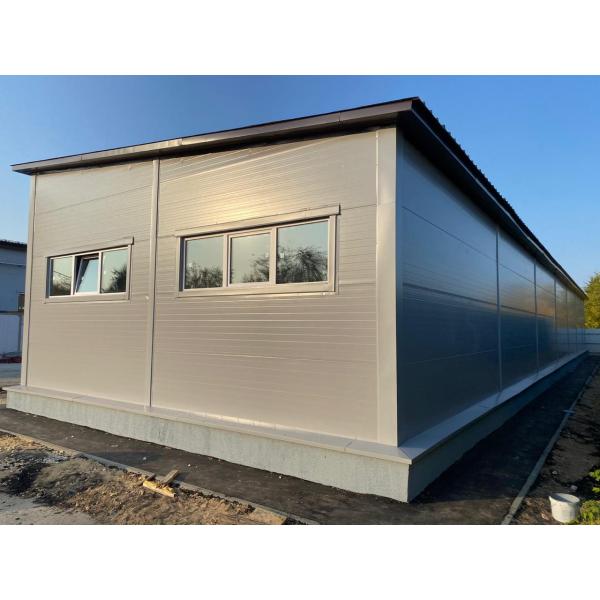950mm Width Rock Wool Sandwich Panel Metal Polyurethane Edge Sealing For Warehouse