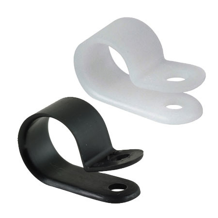 Buy Waterproof R Type Nylon66 Cable Wire Clips Electrical Cable Clamp 1/8 - 1 Inch Size at wholesale prices