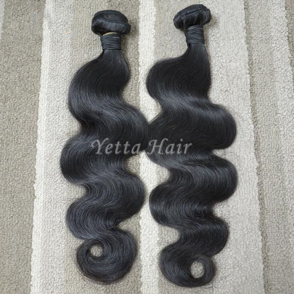 Unprocessed Virgin Malaysian Hair Extensions Body Wave Hair Weave 1B#