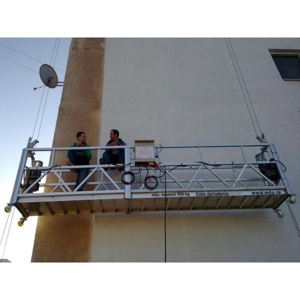 Safety Suspended Access Platforms For Building Maintenance With Steel Rope
