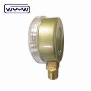 Lower Mount Gas Manometer Pressure Gauge For Oxygene Cylinder