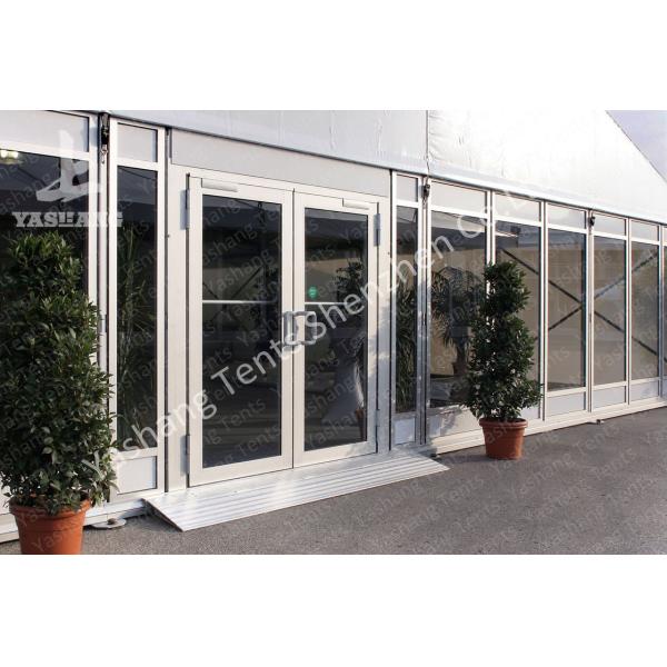 Heat Resistant Tent Accessories Height Customizable Fabric Door Glass Door Roller Gate