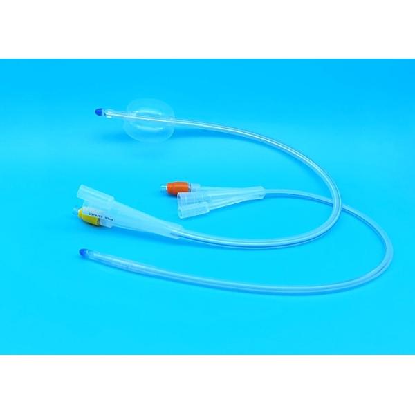 Buy 20 Fr / 22 Fr / 24 Fr Silicone 3 Way Foley Catheter 3 - 30ml Balloon Capacity at wholesale prices