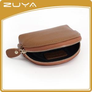 1pcs/opp ISO9001 Zippered Coin Purse Cosmetic Small Leather 11.5x3x7.5CM