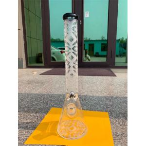 China Detachable Glass Smoking Water Pipes Thickness 7mm 18 Inches Beaker on sale