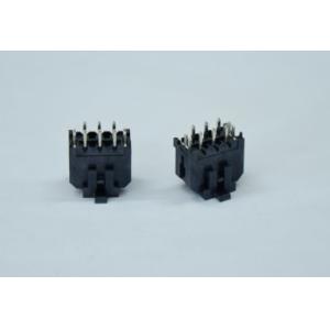 Fit3.0 Vertical Double Row Header with Posts and Harpoon Tinned 100u'' 2*3pin