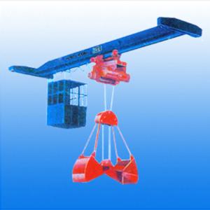 5T LZ Type Single Girder Grab Overhead Crane Equipped With Electric Hoist