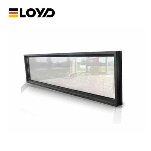 Windproof Double Clear Tempered Glass Aluminum Alloy Glass Fixed Windows
