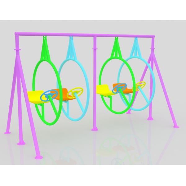 Buy Children Swing Rides Interactive Playground Equipment Inclusive Design With 24/7 Customer Support And Technical Assistance at wholesale prices