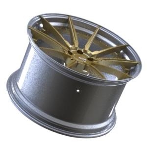 Brushed Gold Two Piece Forged Wheels ET35 21 Inch 5x114.3