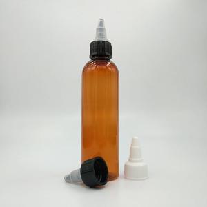 Custom Clear Plastic Screw Top Bottles With Custom Label Panel And Screw Neck
