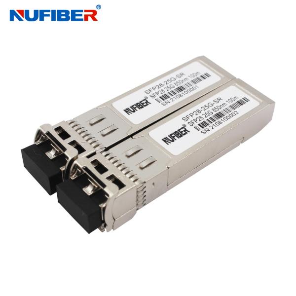 Buy Multimode 25G SFP28 Transceiver 100m 850nm LC DDM Compatible Cisco at wholesale prices