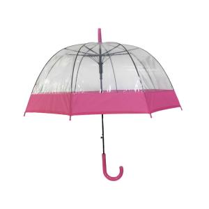 23 Inches Rain Umbrella With Transparent Fabric Highlight Transparent Umbrella