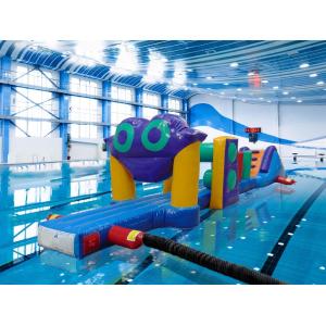 Colorful 10M Challenge Pool Inflatable Assault Course On Water Inflatable Aqua