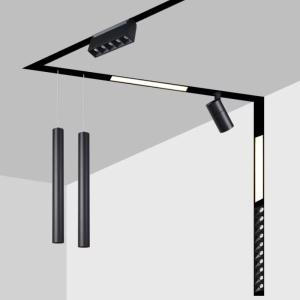 48V Trimless Magnetic Lighting Track for Kitchen Hotel Bedroom