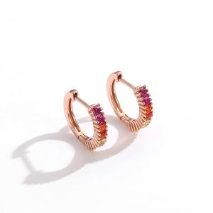 Rainbow Sterling Silver Jewelry Earrings