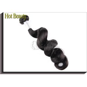 Soft Brazilian And Peruvian Virgin Hair / Peruvian Weave 10 Inch