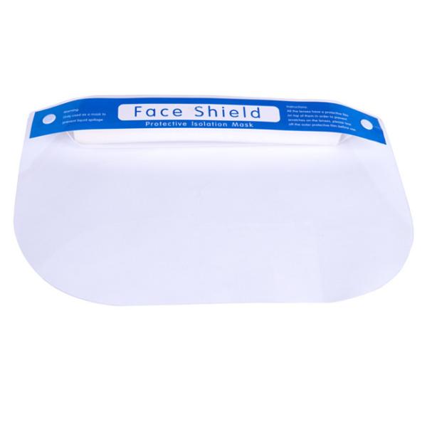Buy PET Disposable Face Shield Full Protection Fogproof Anti Droplet Transmission at wholesale prices